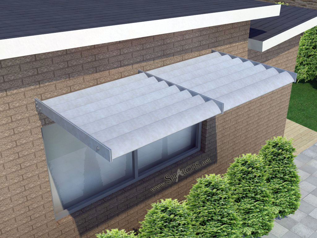 Aluminum Sunshade Mockups for Custom Designed Sunshades