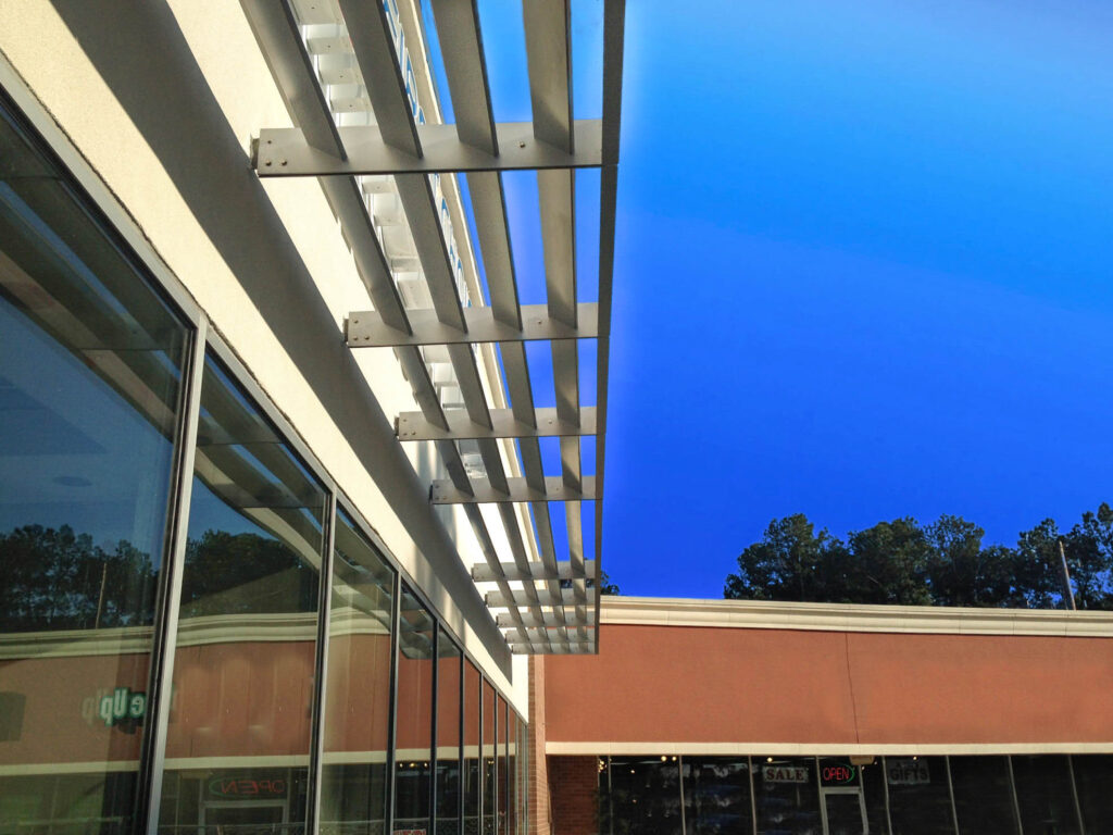 Aluminum Sunshades for Office Building and Retail Spaces