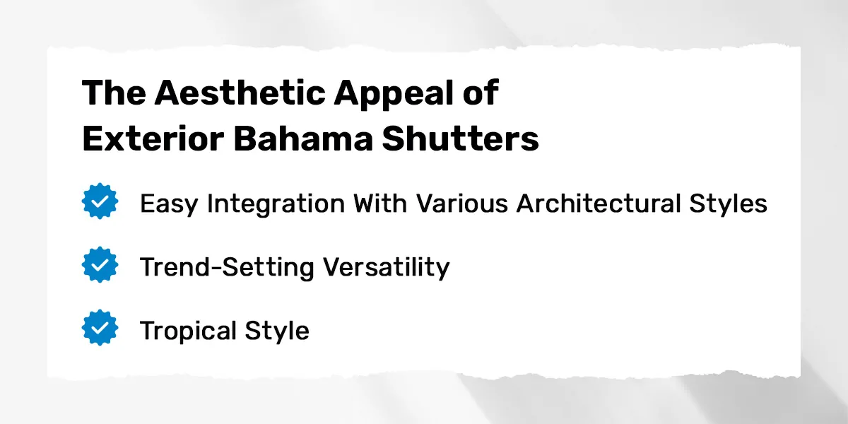 The Aesthetic Appeal of Exterior Bahama Shutters
